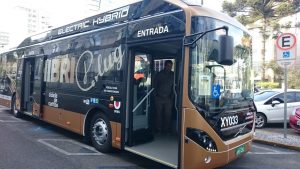 ônibus elétrico em Curitiba