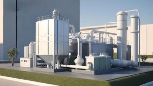 Projeto de saneamento industrial: imagem de projeto BIM