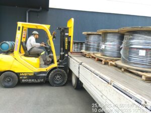 Obra Biogénesis Bagó: recepção de cabos